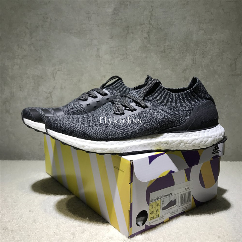 Adidas Ultra Boost Uncaged UB Sock Black Grey White